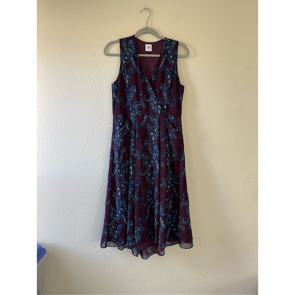 Cabi paisley treasure midi dress‎ with pockets size 8
